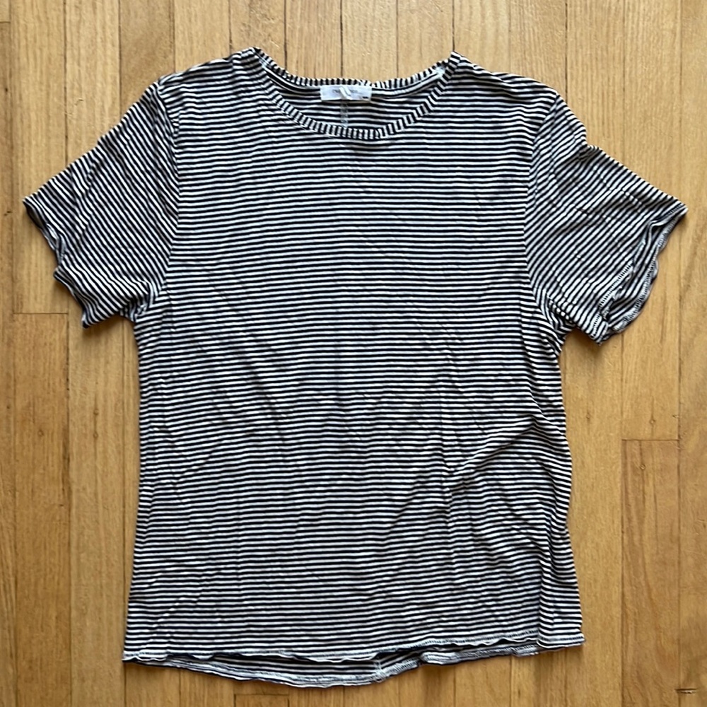 Rag & Bone striped t shirt black and white size M